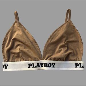 Playboy x Misguided Tan Bralette